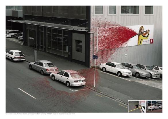 The Bloody Kill Bill billboard